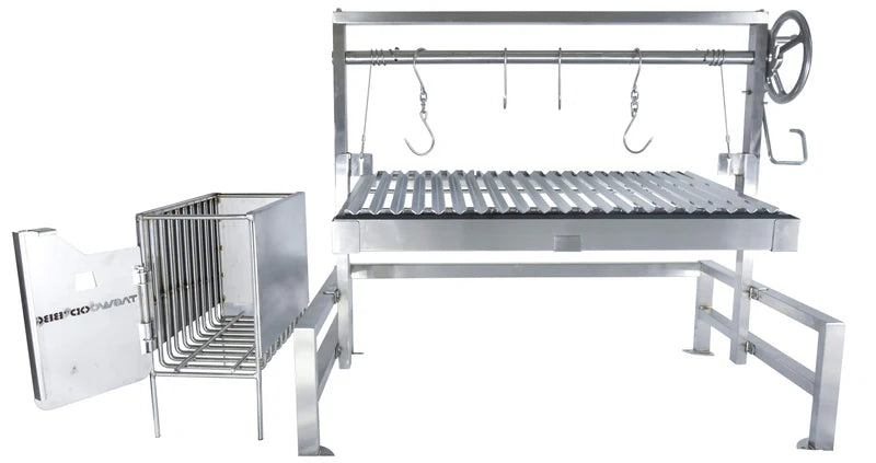 Tagwood BBQ Insert Style Argentine Santa Maria Wood Fire & Charcoal Gaucho Grill without firebricks | BBQ09SS -