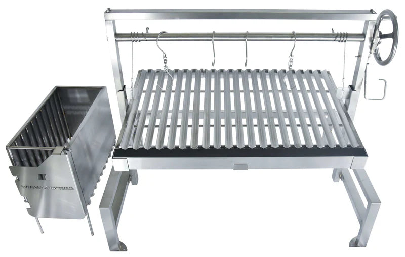 Tagwood BBQ Insert Style Argentine Santa Maria Wood Fire & Charcoal Gaucho Grill without firebricks | BBQ09SS -