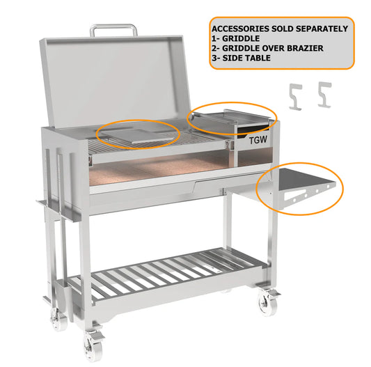 Tagwood BBQ Argentine Wood Fire & Charcoal Gaucho Grill | BBQ18SS-- PRE-ORDER