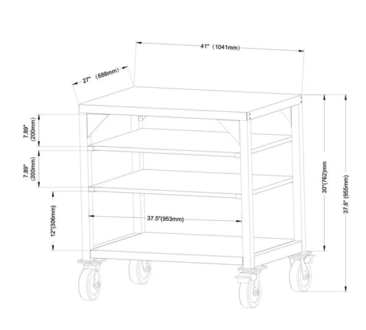Tagwood BBQ Working table PRO Line | Stainless steel | BBQ10SS PRO--