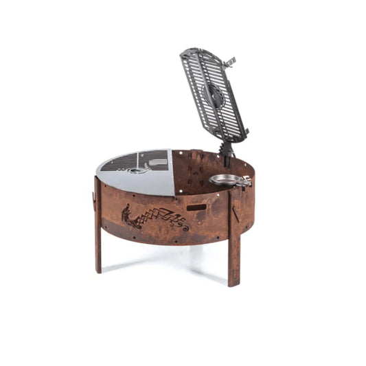 Rollo Fuegos JL Open Fire Argentine Wood and Charcoal Grill