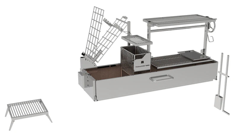 Tagwood BBQ Argentine Santa Maria Wood Fire & Charcoal Gaucho Grill | BBQ08SS -
