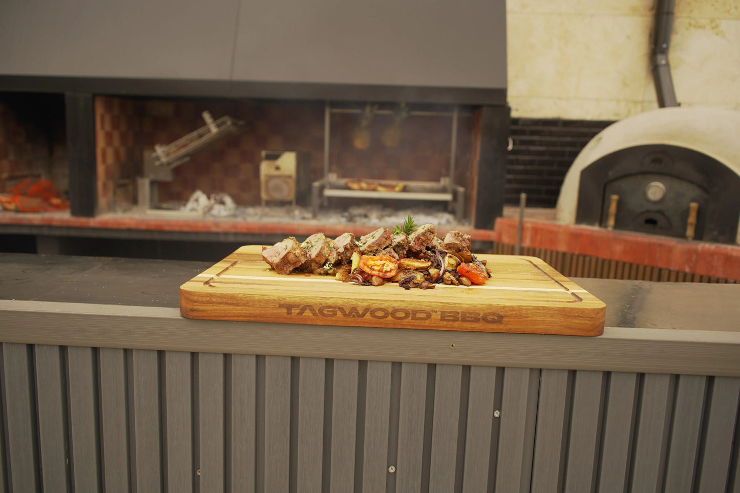Tagwood BBQ Insert Style Argentine Santa Maria Wood Fire & Charcoal Gaucho Grill without firebricks | BBQ09SS -