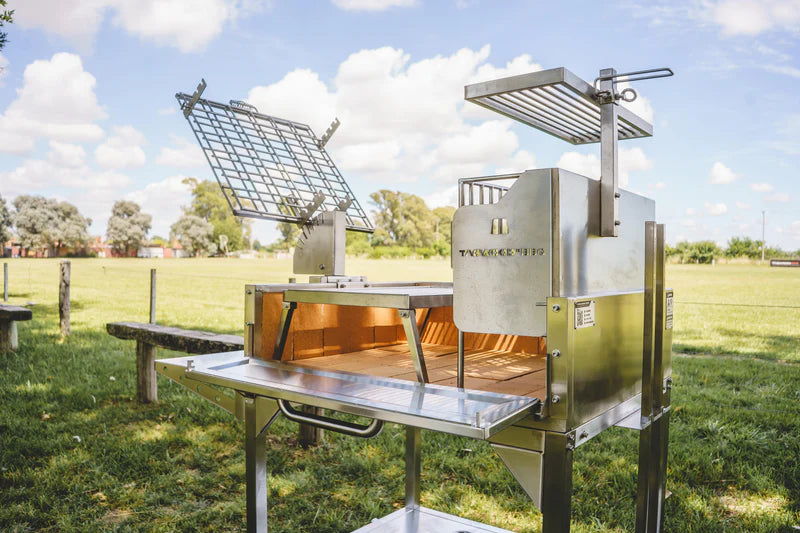 Tagwood BBQ Argentine Clamp Grill with firebox | BBQ33SS --