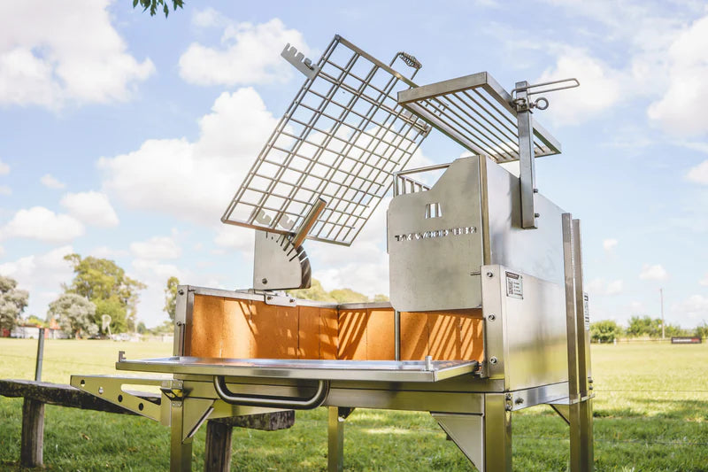Tagwood BBQ Argentine Clamp Grill with firebox | BBQ33SS --