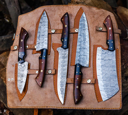 Chef Knife Set - Damascus Steel 1095