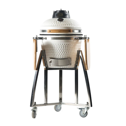 Kamado Argentino Pampa 16-Inches White Kamado Grill