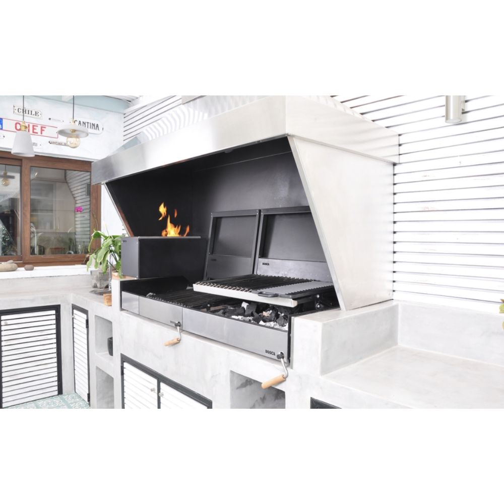 Bosca Block 750 - 30 Inch Built In Wood Fired Grill