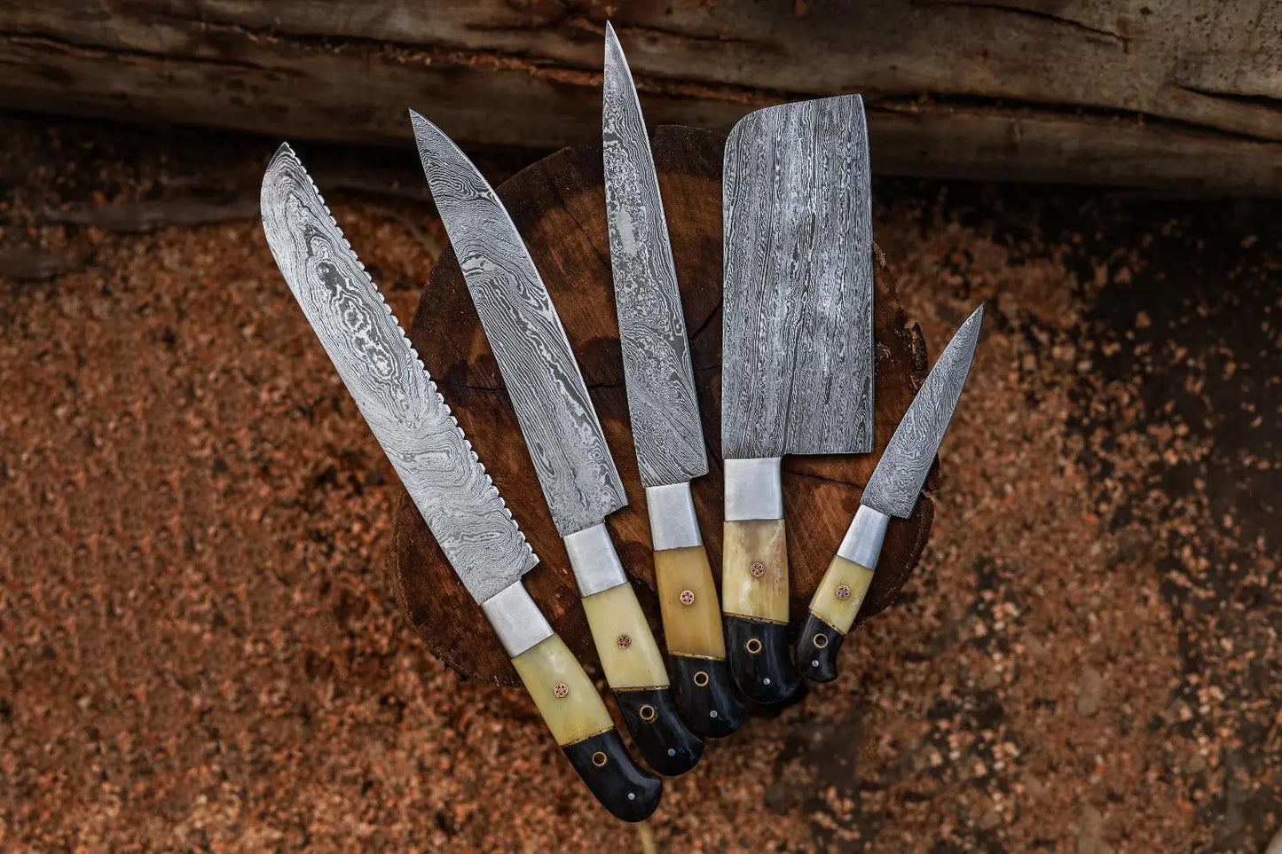 Chef Knife Set - Camel Bone