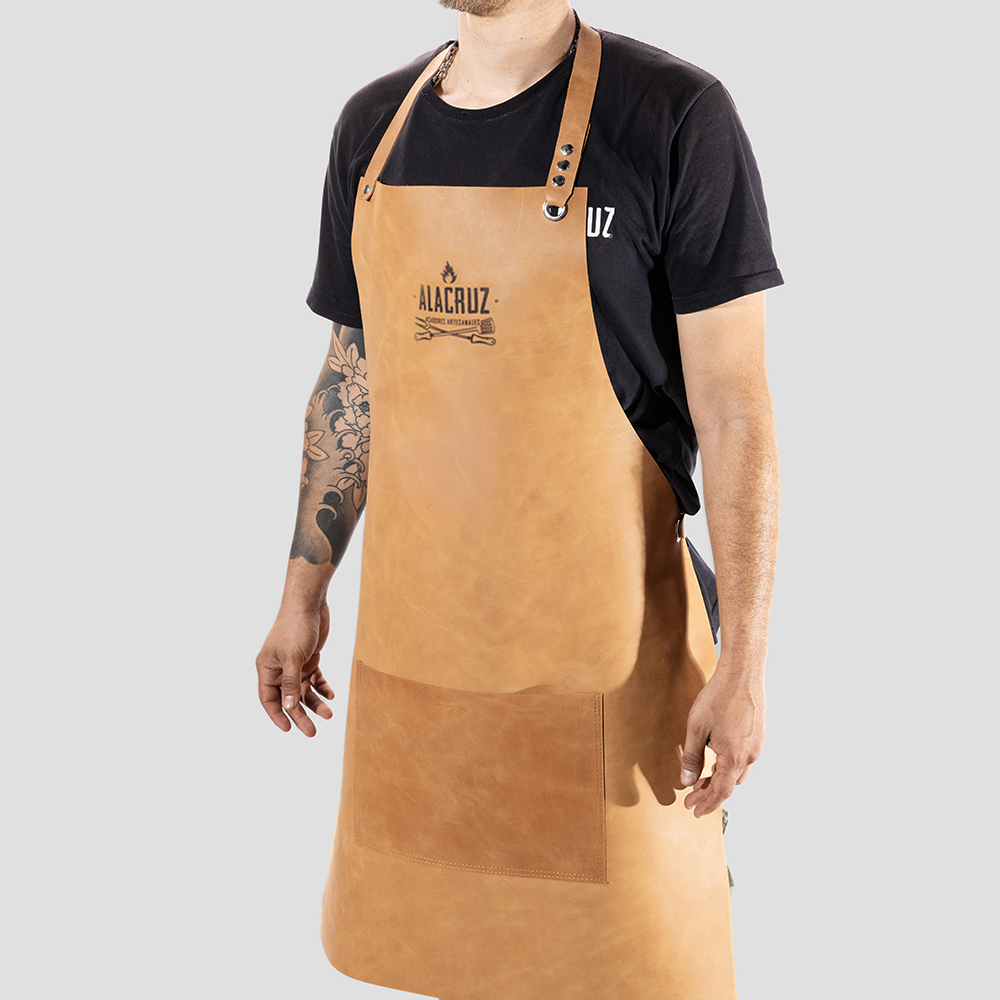 Leather Grill Apron - A La Cruz