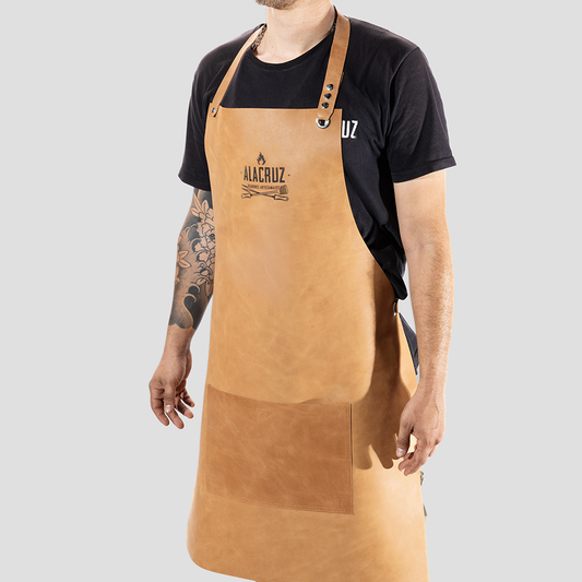 Leather Grill Apron - A La Cruz