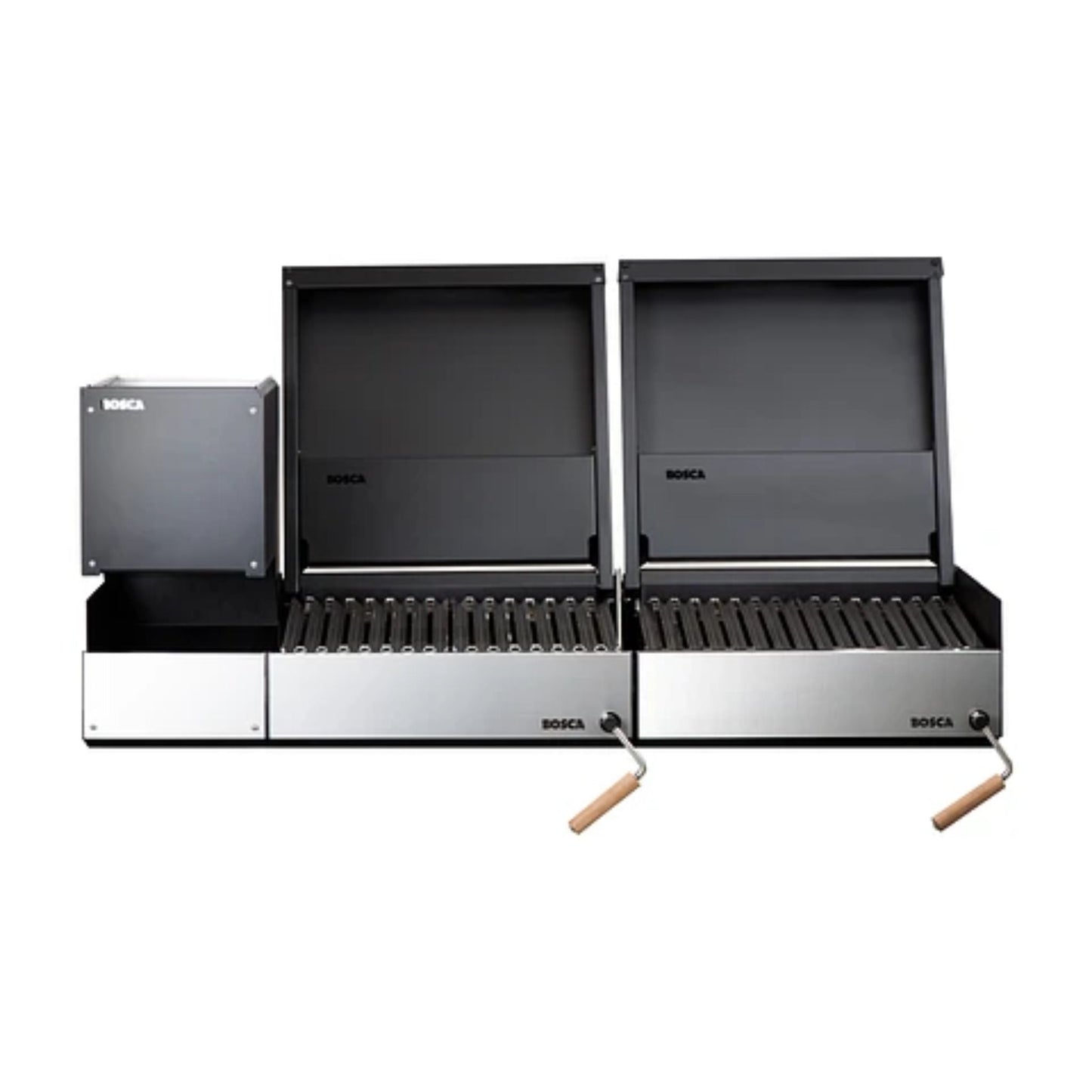 Bosca Pack Block Wood Brazier 250 + Block 500 20" + Block 500 20" Built-in Charcoal Grill