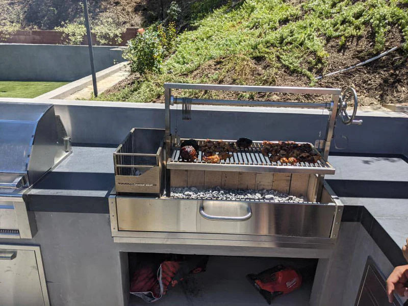 Tagwood BBQ Santa Maria Argentine Wood Fire & Charcoal Gaucho Grill Built in | BBQ05SS--
