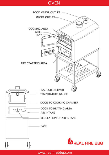 Nuke Argentine Outdoor Wood Oven 23.5"