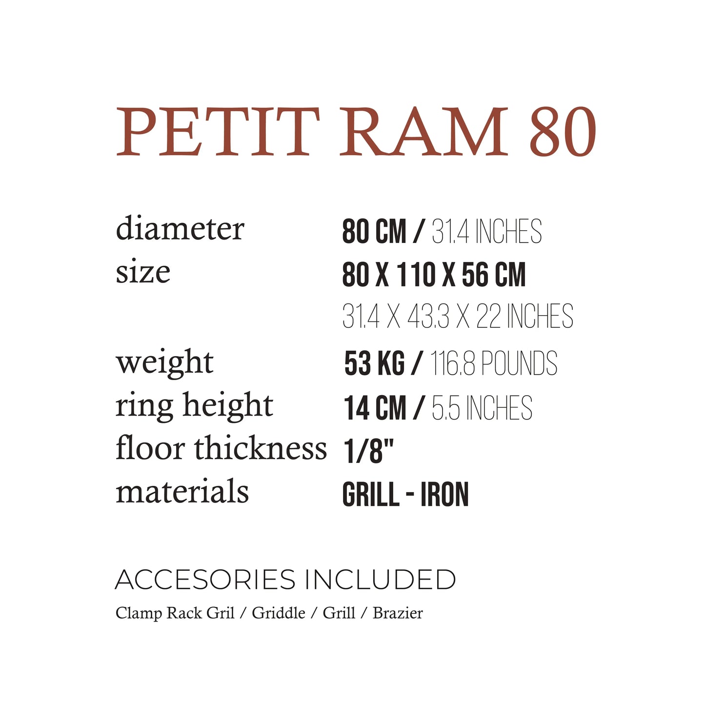 Petit RAM Grill Fuegos JL