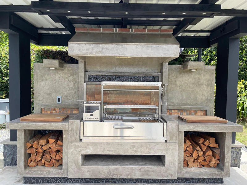 Tagwood BBQ Santa Maria Argentine Wood Fire & Charcoal Gaucho Grill Built in | BBQ05SS--