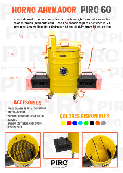 Piro 60 LTS Smoker Fuegos JL