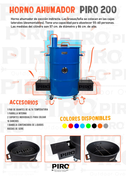 Piro 200 LTS Smoker Fuegos JL