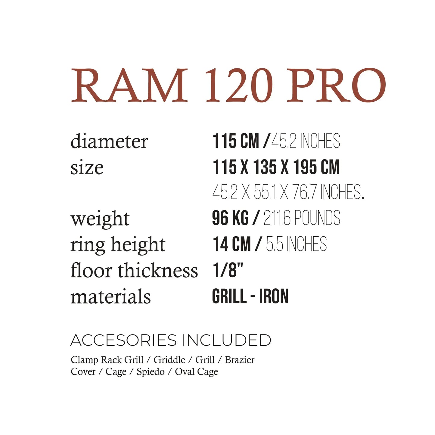 RAM 120 PRO Fuegos JL