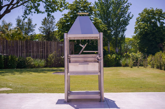 Tagwood BBQ Argentine Santa Maria Wood Fire & Charcoal Gaucho Grill all Stainless Steel | BBQ02SS OPEN FIRE COOKING - PRE-ORDER