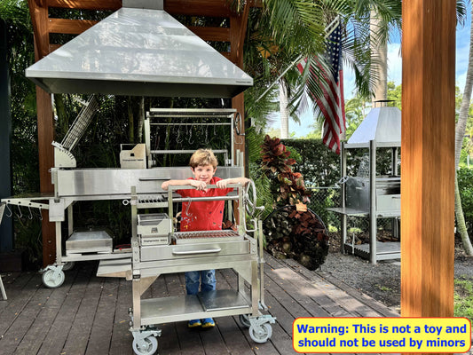 Tagwood BBQ Argentine Santa Maria Wood Fire & Charcoal Gaucho Grill | BBQ03SS MINI -