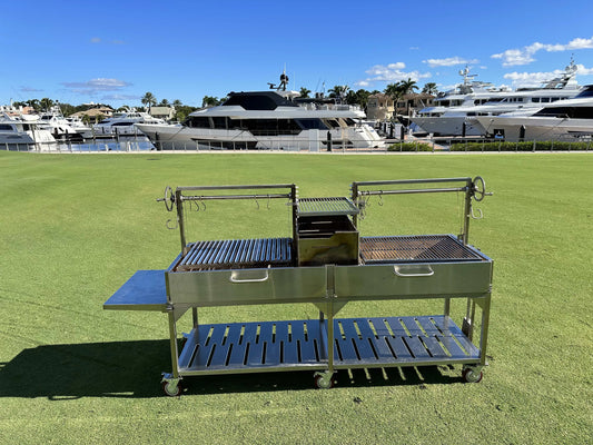 Tagwood BBQ Double Argentine Santa Maria Wood Fire & Charcoal Gaucho Grill | BBQ24SS OPEN FIRE COOKING - PRE-ORDER
