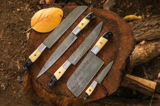 Chef Knife Set - Camel Bone