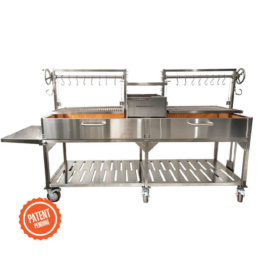 Tagwood BBQ Double Argentine Santa Maria Wood Fire & Charcoal Gaucho Grill | BBQ24SS OPEN FIRE COOKING - PRE-ORDER