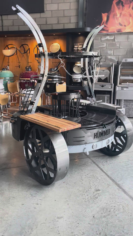 Tromen Hummer Firepit Open Fire Argentine Mega Grill with Oven